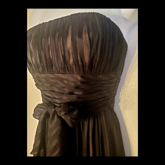 BCBGMAXAZRIA BLACK STRAPLESS DRESS SZ. 2P - Picture 3 of 7